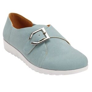 Comfortview Noemi Chambray Blue Sneakers